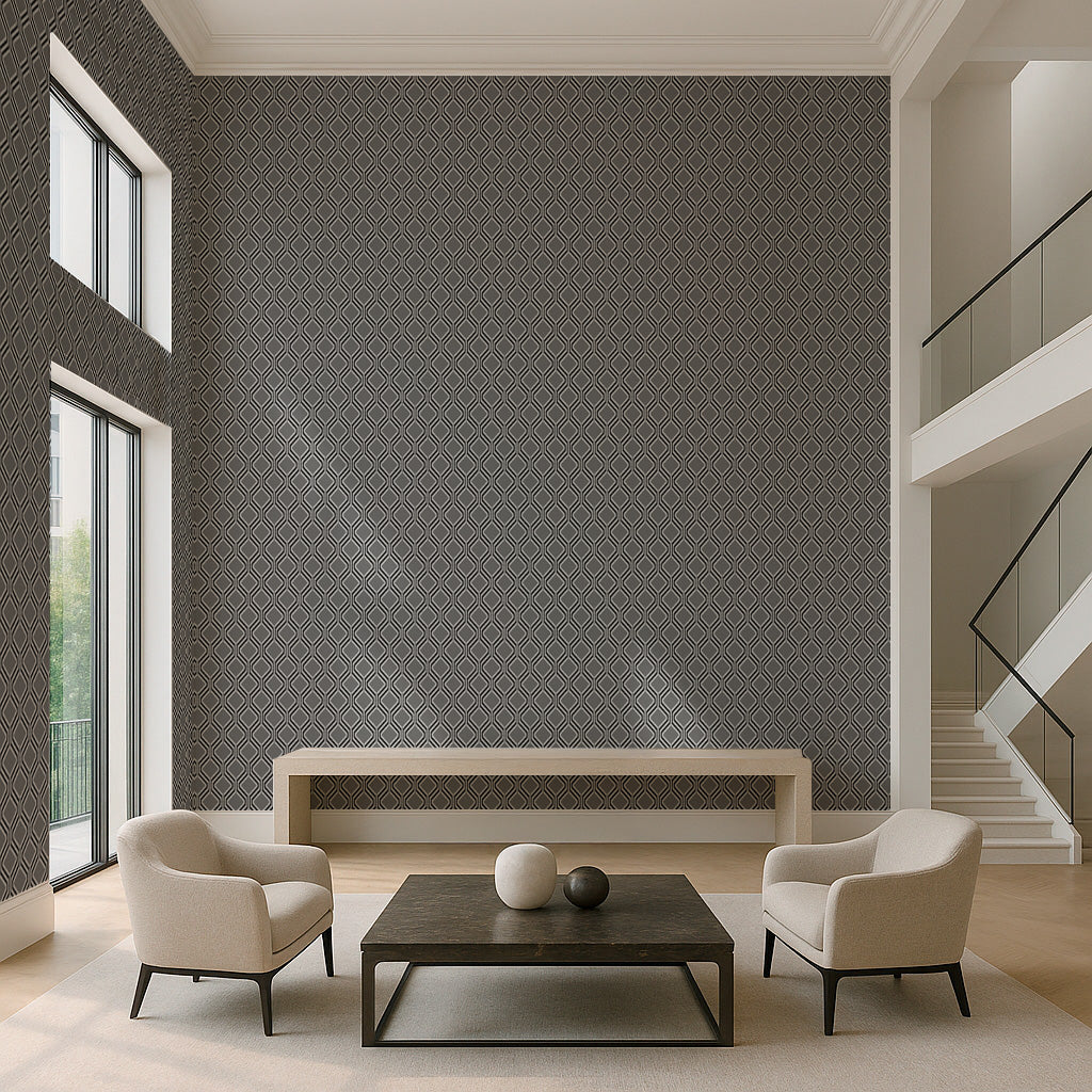 Geometrical Round Edge Rhombus Pattern