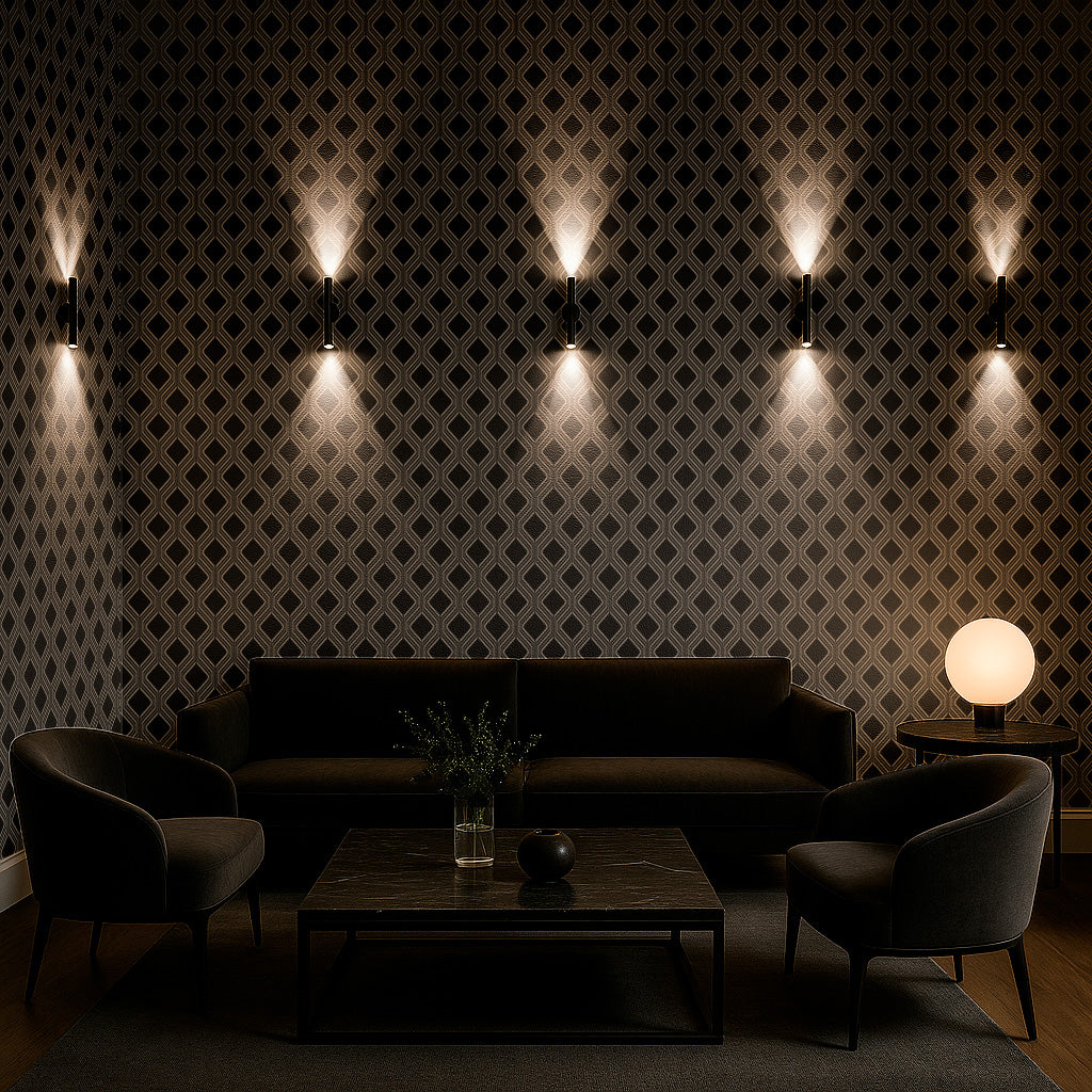 Geometrical Round Edge Rhombus Pattern