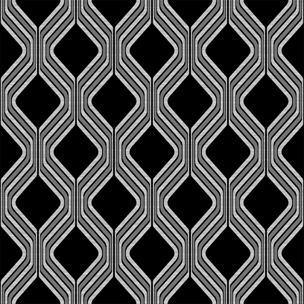 Geometrical Round Edge Rhombus Pattern