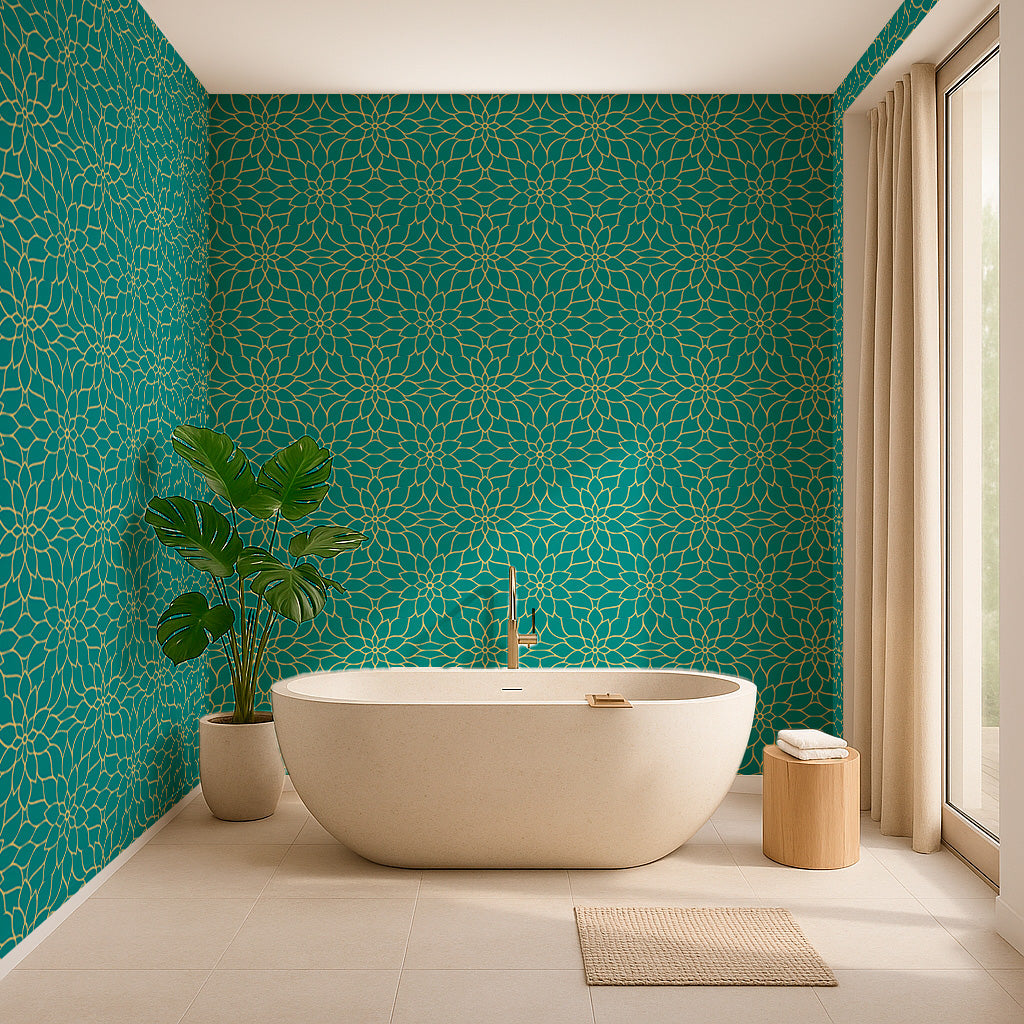 Geometric Floral Pattern