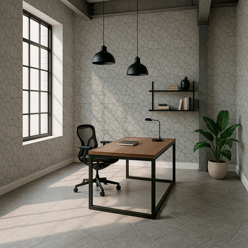 Irregular Triangle Trapezoid Geometric Pattern