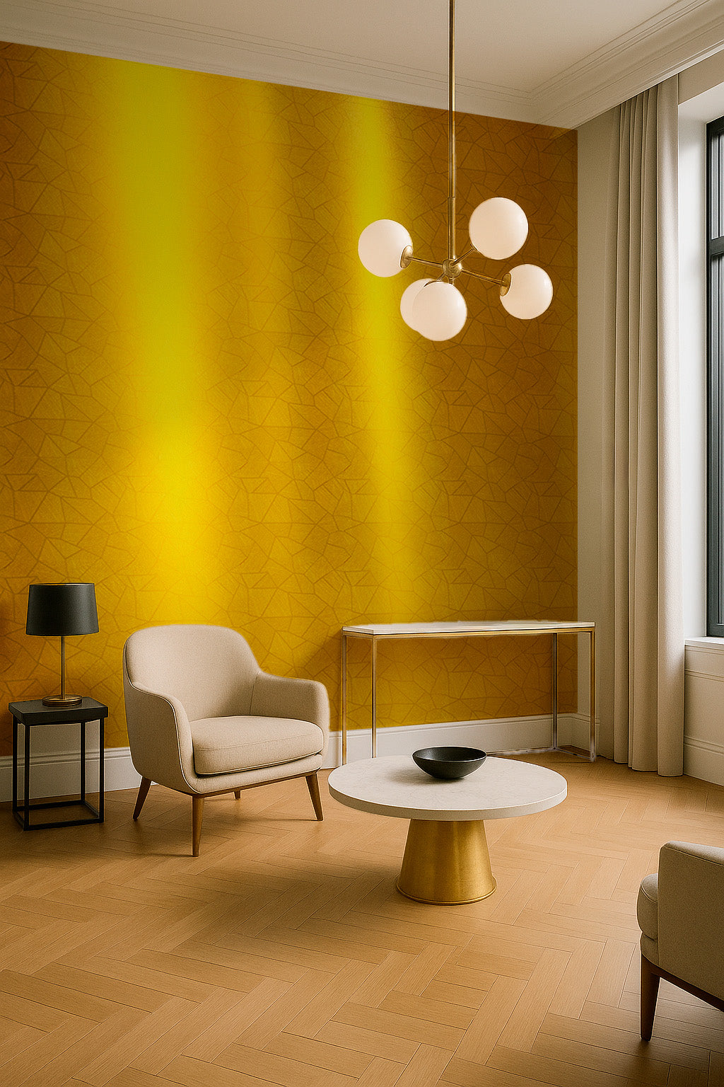 Irregular Triangle Trapezoid Geometric Pattern