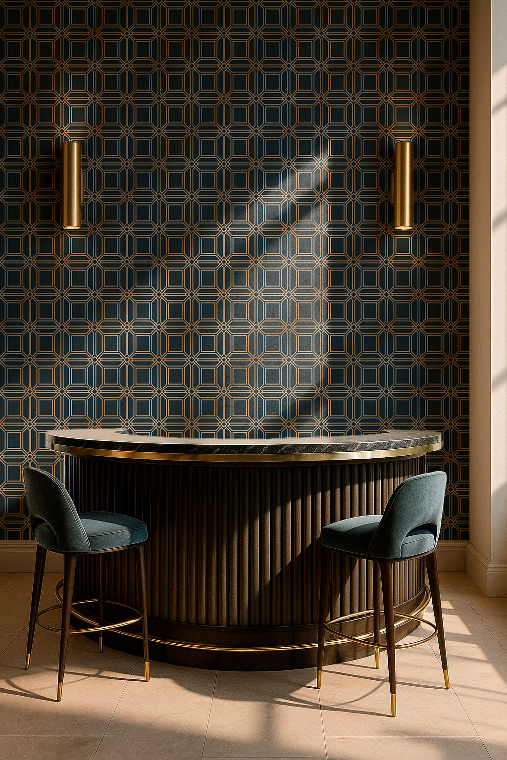 Geometric Square Interlock