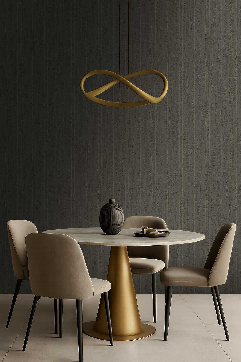 Soft Vertical Texture Luxury Wallpaper