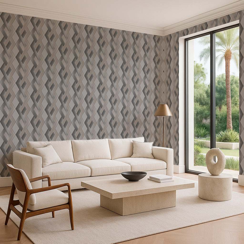 Interlocked Rhombus Pattern