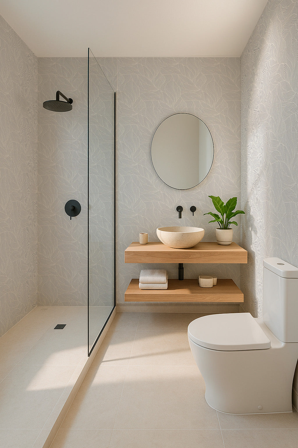 Geometric Leaf Pattern