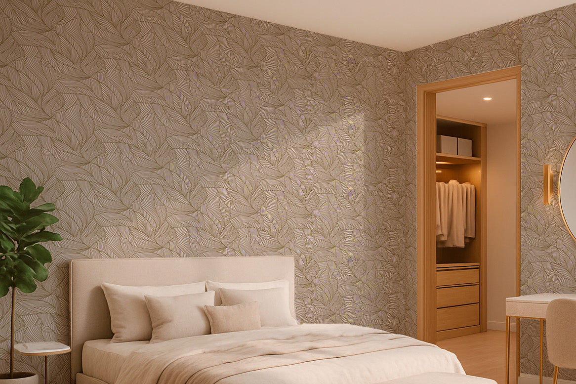 Geometric Leaf Pattern