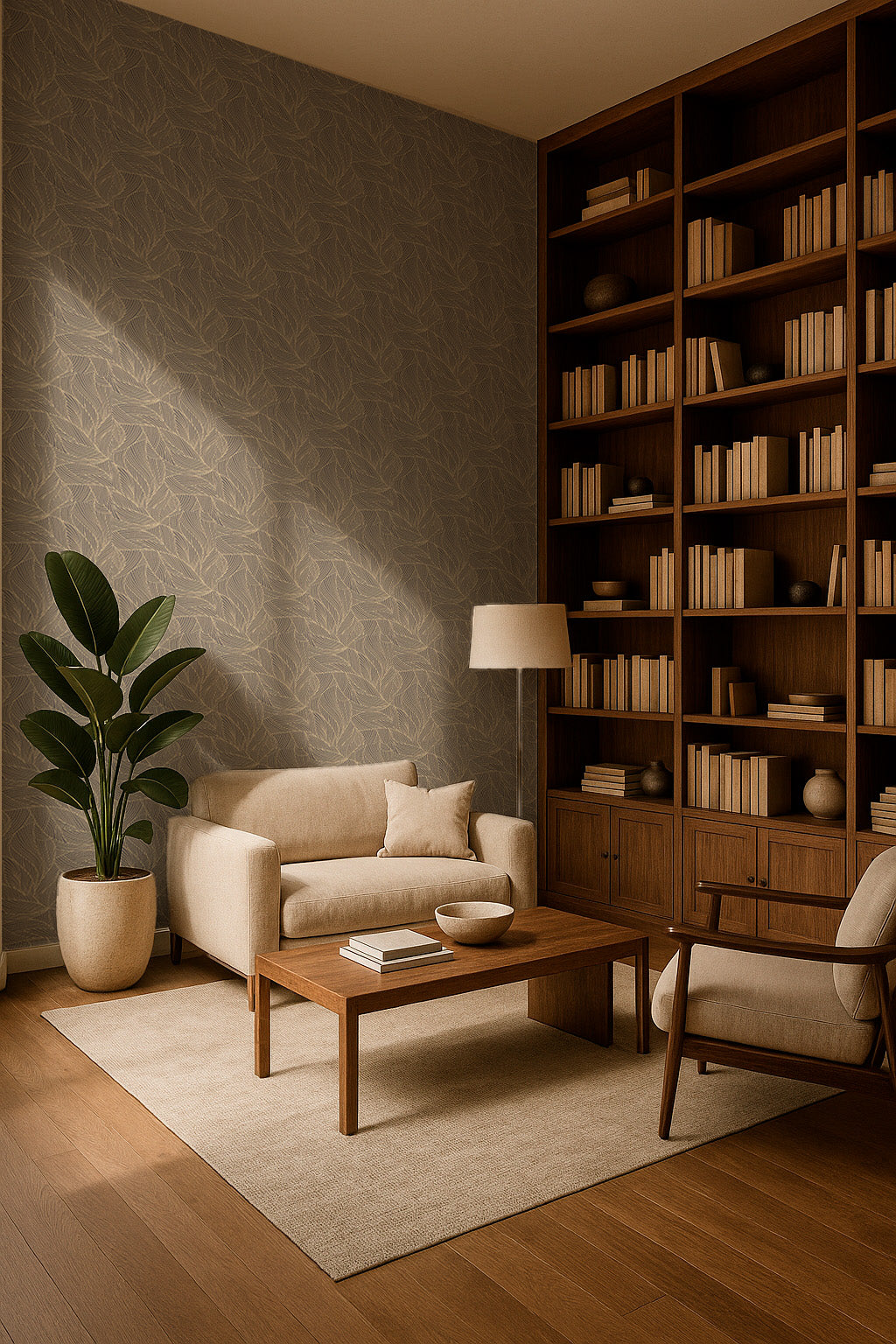 Geometric Leaf Pattern