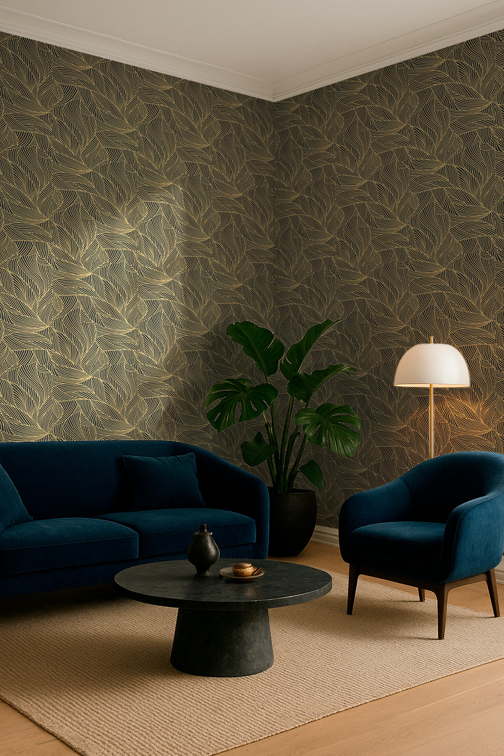 Geometric Leaf Pattern