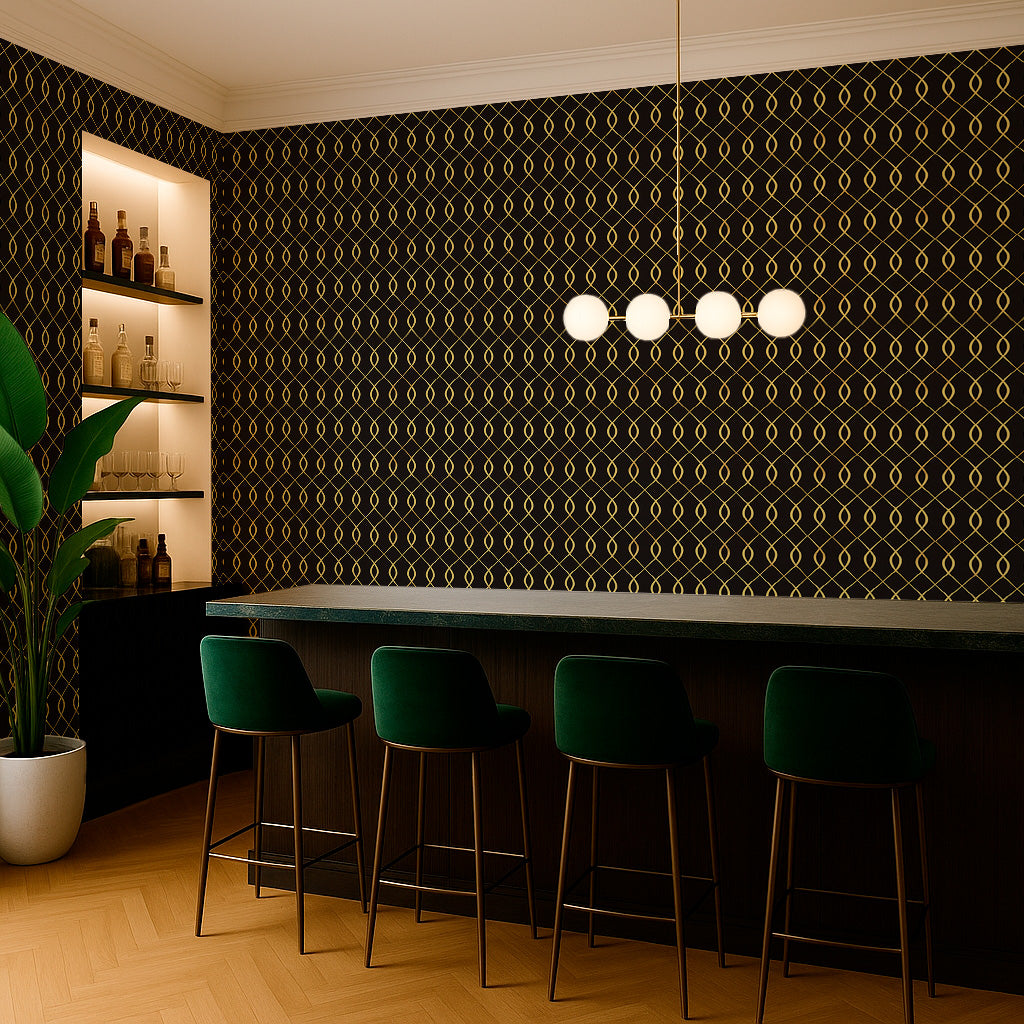 Vertical Wave Geometric Pattern